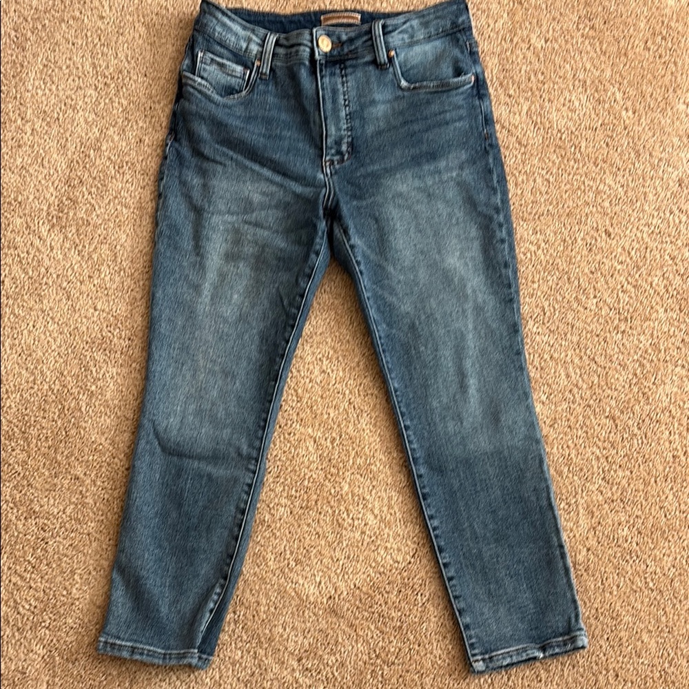 Kut From the Kloth Reese Fab Ab Ankle Straight Leg Jeans 4P 4 petite